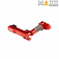 CNC aluminum advanced magazine release m4 STYLE B red maxx model (mx-mar001sbr) CNC aluminum advanced magazine release m4 STYLE B red maxx model (mx-mar001sbr)