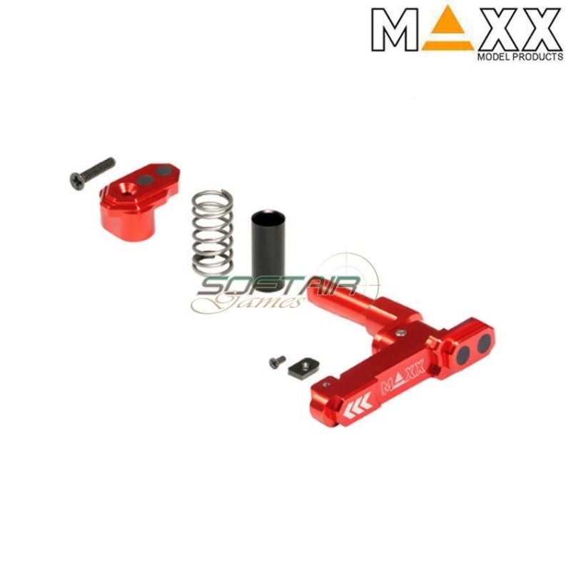 CNC aluminum advanced magazine release m4 STYLE B red maxx model (mx-mar001sbr) CNC aluminum advanced magazine release m4 STYLE B red maxx model (mx-mar001sbr)