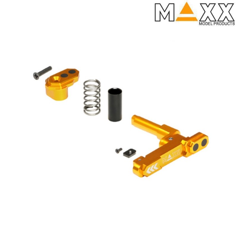 CNC aluminum advanced magazine release m4 STYLE B dark earth maxx model (mx-mar001sbg)