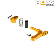 CNC aluminum advanced magazine release m4 STYLE B dark earth maxx model (mx-mar001sbg)