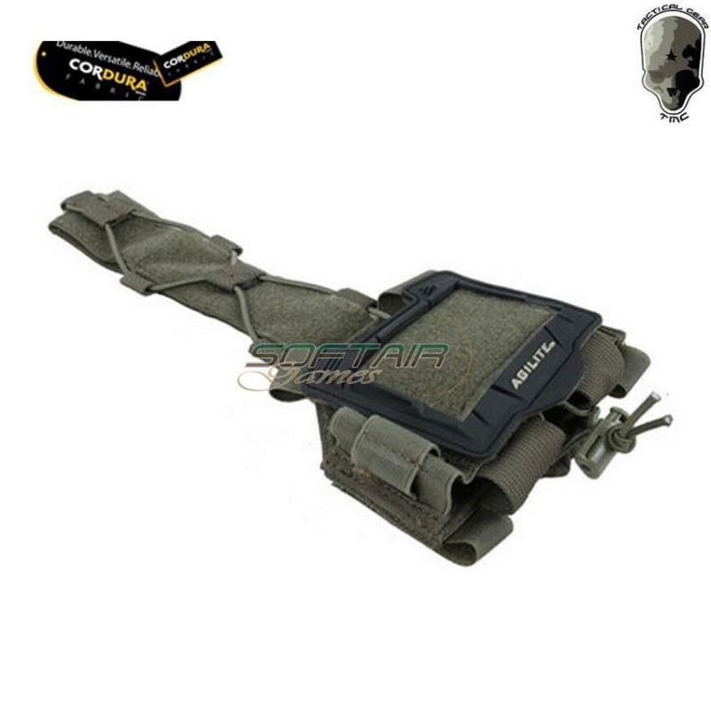 Tasca ranger green agilite style velcrata per elmetti tmc (tmc3411-rg)