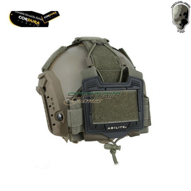 Pouch ranger green agilite style velcro for tmc helmets (tmc3411-rg)