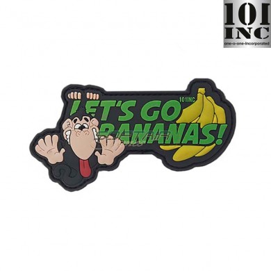 Patch 3d pvc let's go bananas 101 Inc (inc-10095)