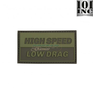 Patch 3d pvc high speed low drag green 101 Inc (inc-16116)