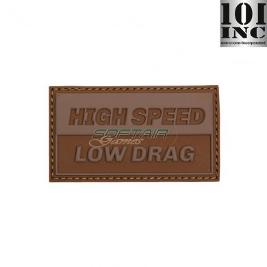 Patch 3d pvc high speed low drag coyote 101 Inc (inc-17034)