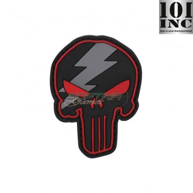 Patch 3d pvc punisher thunder red 101 Inc (inc-12056)