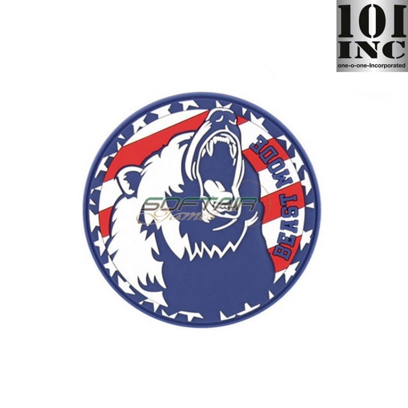Patch 3d pvc beast mode usa 101 inc (inc-9102)