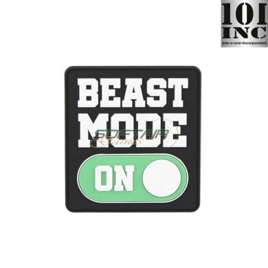 Patch 3d pvc beast mode on 101 inc (inc-9104)