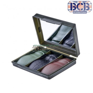 Camo compact woodland crema 3 colori con specchio bcb (bcb-463115)