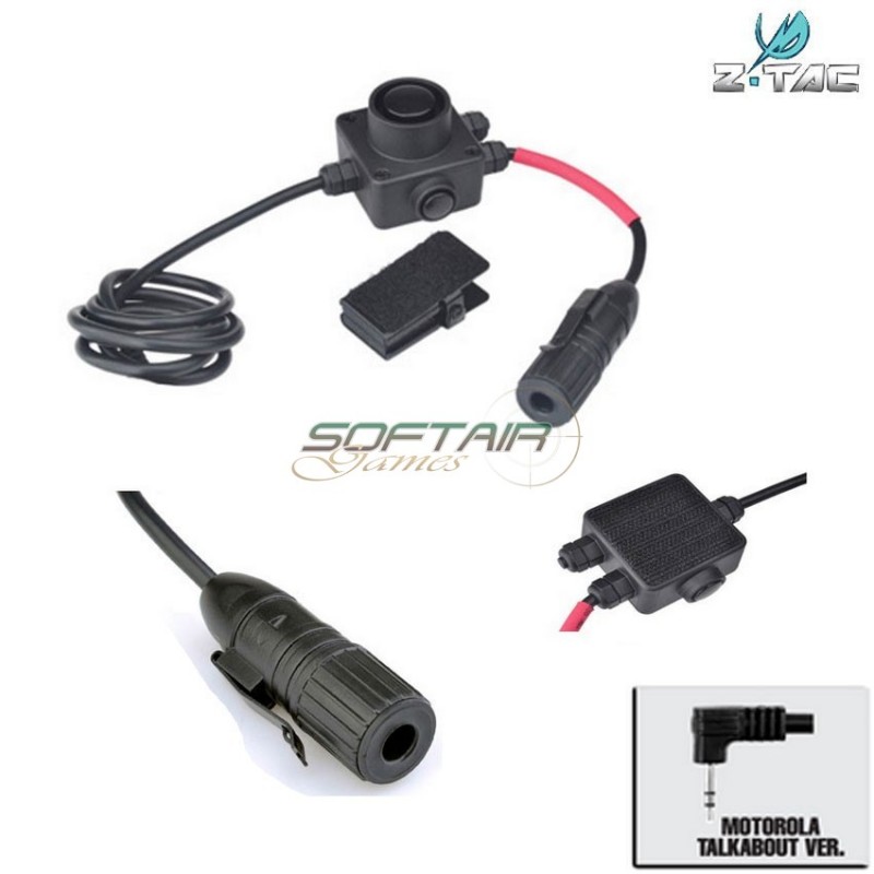 Combat Style Ptt Military Standard Version motorola 1 pin Z-tactical (z134-moto1)
