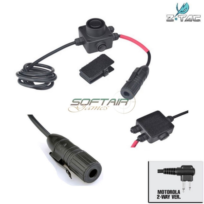 Combat Style Ptt Military Standard Version motorola 2 pin Z-tactical (z134-moto2)