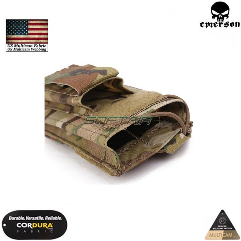 Single 5.56 & Pistol Open Top Magazine Pouch multicam® genuine usa emerson (em6361)