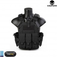 Gilet Tattico Plate Carrier con Sgancio Rapido Nero Emerson (EM7405B) -  Softair Rastelli San Marino