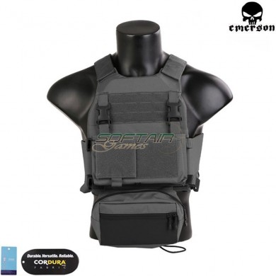 Vest fcs style wolf gray c/mk chest rig set emerson (em7407wg)