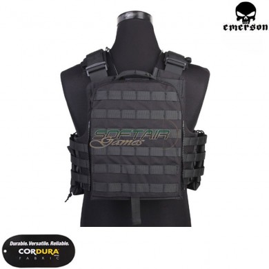 Navy Cage Plate Carrier Tactical VEST black emerson (em7435f)