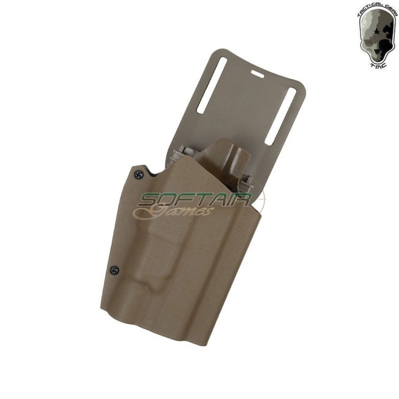Rigid Holster Kydex Dark Earth X300 Light-comp. For Pistol Glock Tmc (tmc-3033-de)