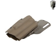 Rigid Holster Kydex Dark Earth X300 Light-comp. For Pistol Glock Tmc (tmc-3033-de)