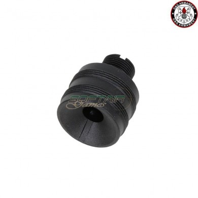 Black 14mm ccw silencer adapter for ssg-1 g&g (gg-01061)