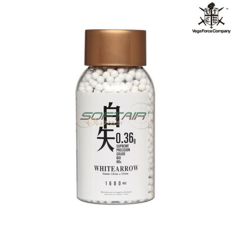 Bottle 1680 bb's white arrow supreme precision bio 0.36gr vfc (vf9-b168-wh36)