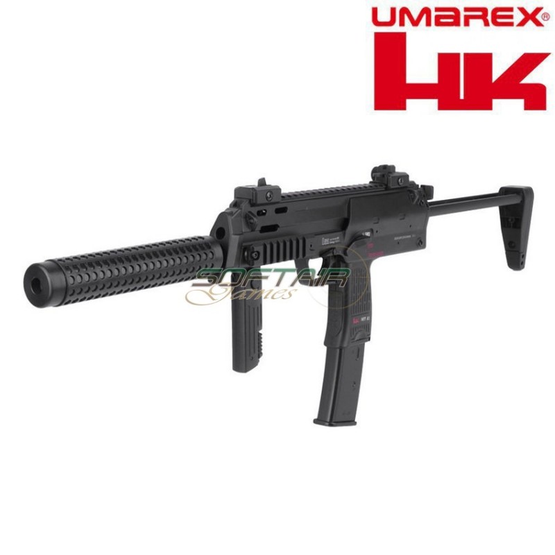 Mitraglietta Elettrica Mp7a1 C/silenziatore Black Smg Full Metal Version umarex (um-2.5701) Mitraglietta Elettrica Mp7a1 C/silenziatore Black Smg Full Metal Version umarex (um-2.5701)
