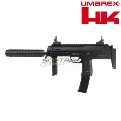 Electric Submachine Gun Mp7a1 W/silencer Black Smg Full Metal Version umarex (um-2.5701)