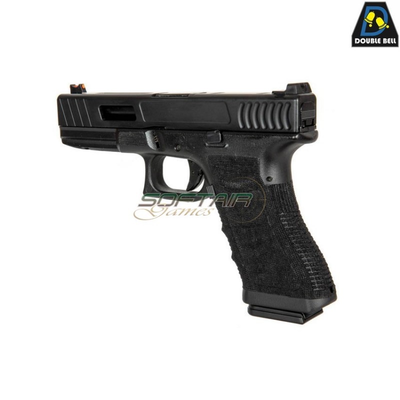Gas gbb pistol mod.754 g17 style scarrellante black double bell (db-030580)