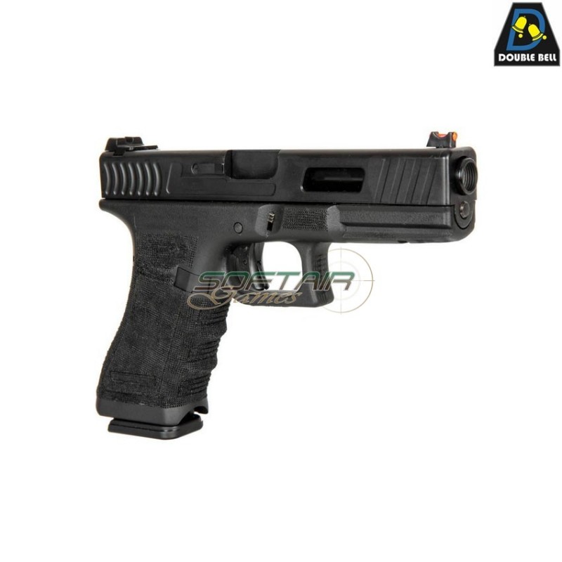 Co2 pistol mod.854 g17 style scarrellante black double bell (db-030581)