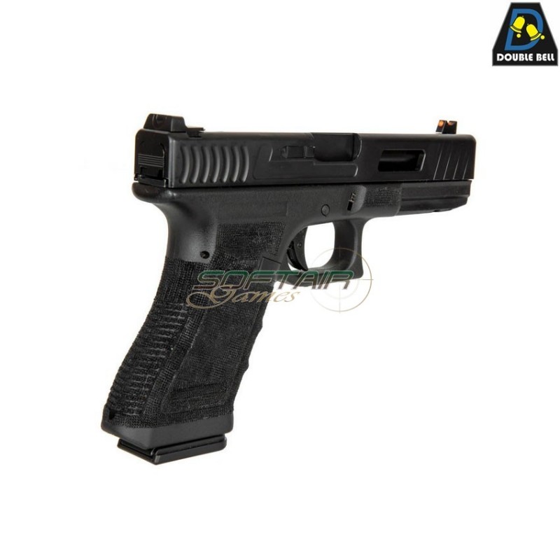 Co2 pistol mod.854 g17 style scarrellante black double bell (db-030581)