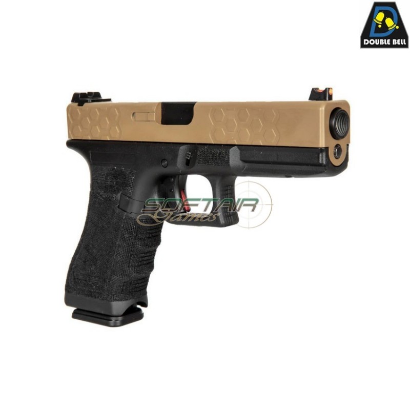 Pistola a GAS mod.755 g17 style scarrellante two tone double bell (db-030582)