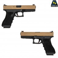 Co2 pistol mod.855 g17 style scarrellante two tone double bell (db-030583)