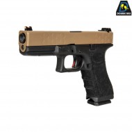 Pistola a CO2 mod.855 g17 style scarrellante two tone double bell (db-030583)