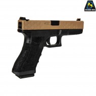 Pistola a CO2 mod.855 g17 style scarrellante two tone double bell (db-030583)
