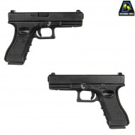 Pistola a CO2 mod.821 g17 style scarrellante black double bell (db-030585)