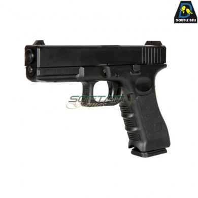 Pistola a CO2 mod.821 g17 style scarrellante black double bell (db-030585)