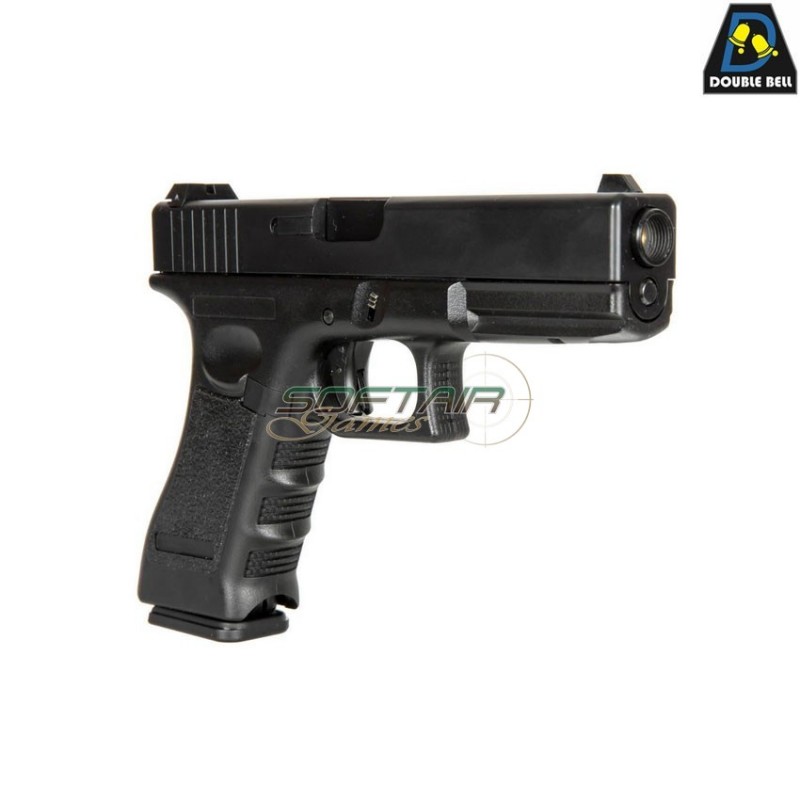 Co2 pistol mod.821 g17 style scarrellante black double bell (db-030585)