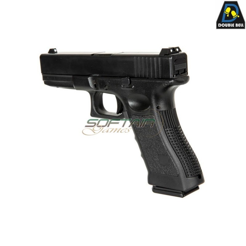 Pistola a CO2 mod.821 g17 style scarrellante black double bell (db-030585)