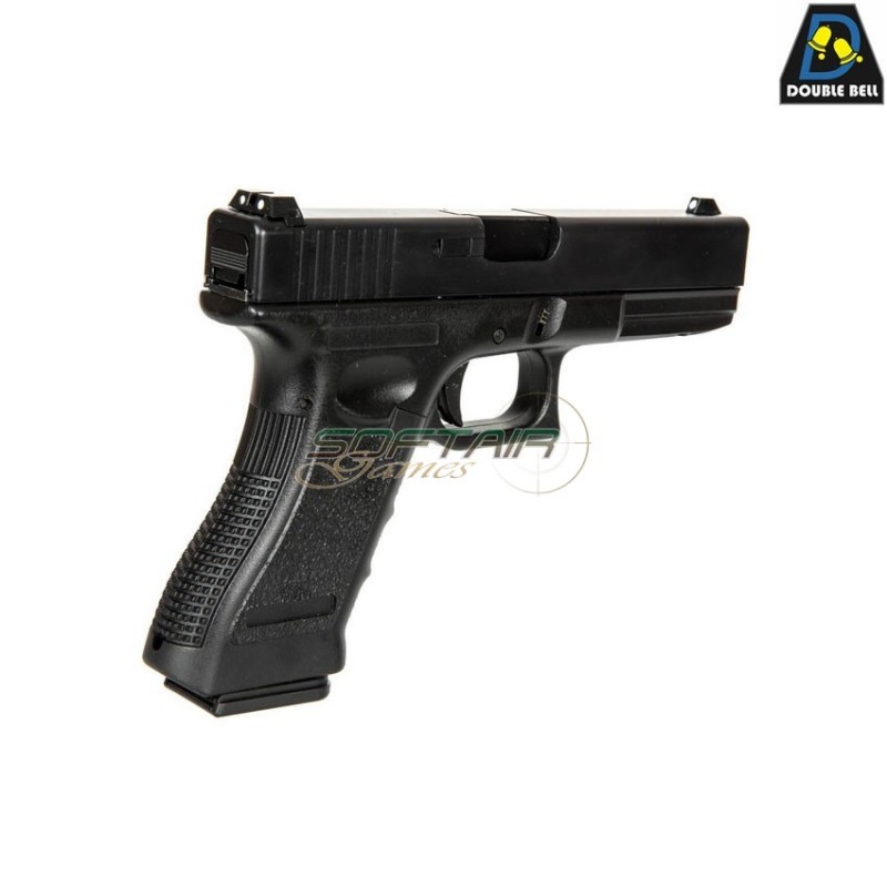Co2 pistol mod.821 g17 style scarrellante black double bell (db-030585)