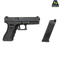 Pistola a GAS mod.721 g17 style scarrellante black double bell (db-030584)