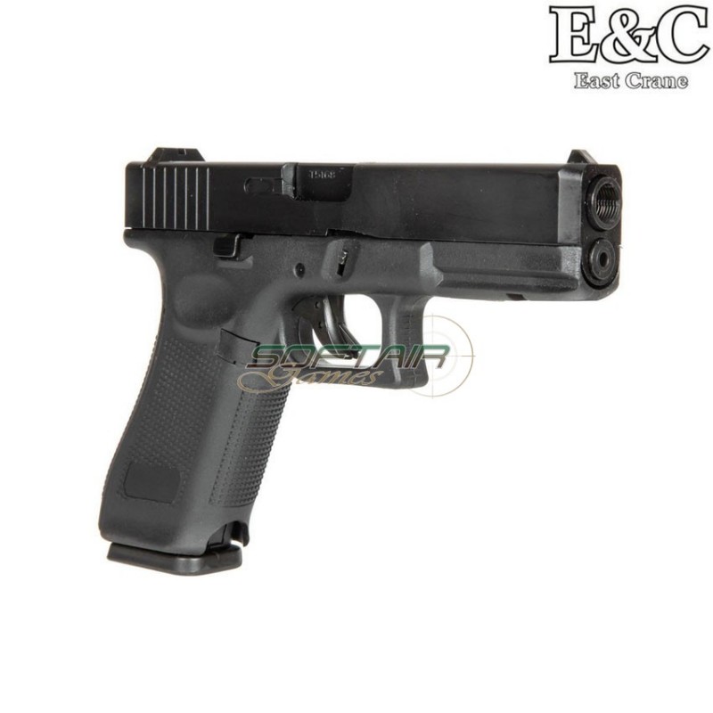 Gas pistol glk g17 g.5 style blowback black e&c (ec-031384)