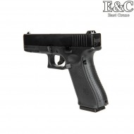 Pistola a GAS glk g17 g.5 style scarrellante black e&c (ec-031384)