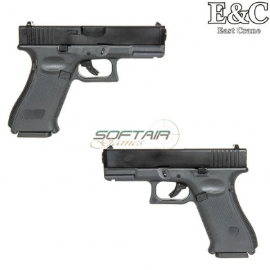 Gas pistol glk g19X g.5 style blowback black e&c (ec-031388)