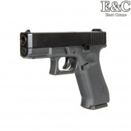Gas pistol glk g19X g.5 style blowback black e&c (ec-031388)