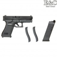 Gas pistol glk g19X g.5 style blowback black e&c (ec-031388)
