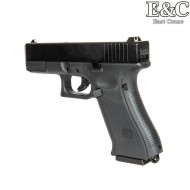 Gas pistol glk g19X g.5 style blowback black e&c (ec-031388)