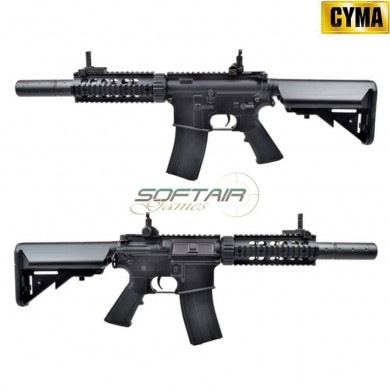 Electric rifle M4 CQB SILENCED sport line black cyma (cm513)