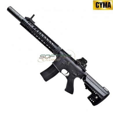 Electric rifle M4 CARBINE RIS SILENCED sport line black cyma (cm631)