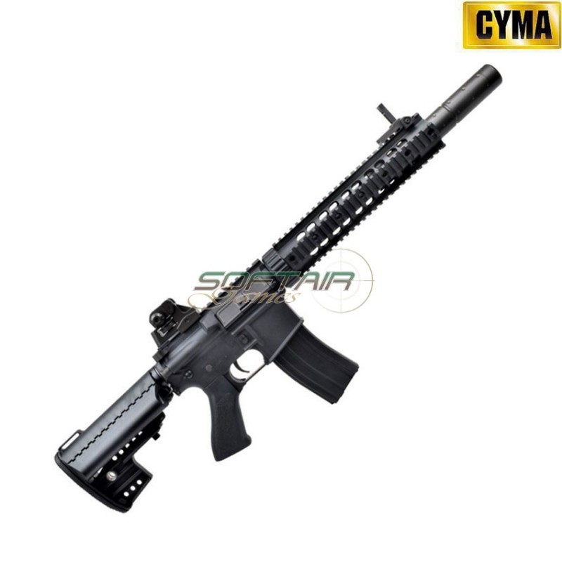 Fucile elettrico M4 CARBINE RIS SILENCED sport line black cyma (cm631)