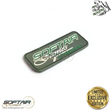 LIMITED EDITION patch 3d Pvc Softair Games GREEN Frog Industries® (fi-sg-le-patch-od)