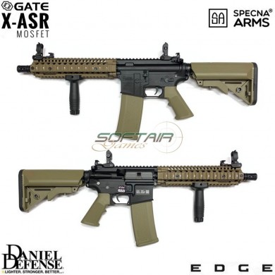 Electric Rifle Daniel Defense® Sa-e19 Edge™ Mk18 Mod1 Carbine Replica Two Tone Specna Arms® (spe-01-030185)