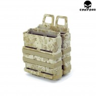 Double Rigid Fast 7.62 Mag Pouch Digital Desert Emerson (em451)